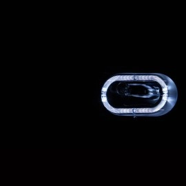 Anzo 111007 - Crystal Halo Headlights (Black Housing, Clear Lens)