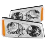 Anzo 111010 - Crystal Headlights (Chrome Housing, Clear Lens)