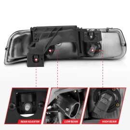 Anzo 111011 - Crystal Headlights (Chrome Housing, Clear Lens)