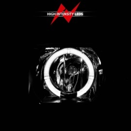 Anzo 111015 - Projector LED Halo Headlights (Black Housing, Clear Lens)