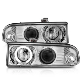 Anzo 111016 - Projector LED Halo Headlights (Chrome Housing, Clear Lens)