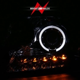 Anzo 111029 - Projector Headlights w/ Halo (Chrome Housing, Clear Lens)