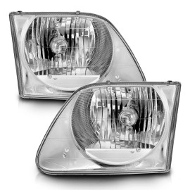 Anzo 111030 - G2 Headlights (Chrome Housing, Clear Lens)