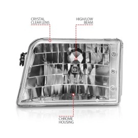 Anzo 111036 - Crystal Headlights (Chrome Housing, Clear Lens)