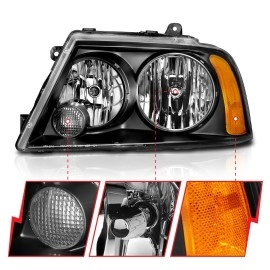 Anzo 111045 - Crystal Headlights (Black Housing, Clear Lens)