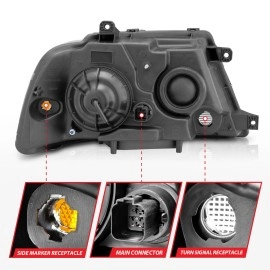 Anzo 111045 - Crystal Headlights (Black Housing, Clear Lens)