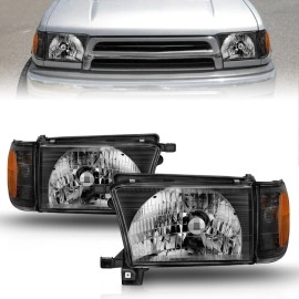 Anzo 111077 - Crystal Headlights w/ Corner Lights (Black Housing, Clear Lens)