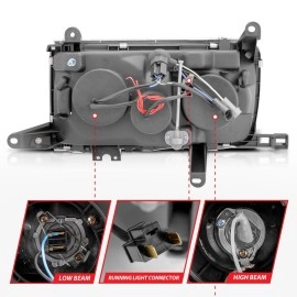 Anzo 111092 - Halo Crystal Headlights (Chrome Housing, Clear Lens)