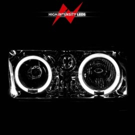 Anzo 111092 - Halo Crystal Headlights (Chrome Housing, Clear Lens)