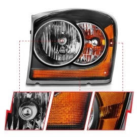Anzo 111110 - Crystal Headlights (Black Housing, Clear Lens)