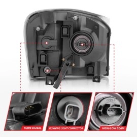 Anzo 111110 - Crystal Headlights (Black Housing, Clear Lens)