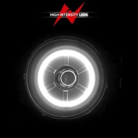 Anzo 111116 - Projector Headlights w/ RX Halo (Black Housing, Clear Lens)