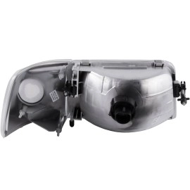 Anzo 111119 - Crystal Headlights w/ Corner Lights (Chrome Housing, Clear Lens)