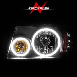 Anzo 111152 - Crystal Headlights w/ RX Halo (Black Housing, Clear Lens)
