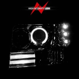 Anzo 111183 - Projector Headlights w/ Halo (Chrome Housing, Clear Lens)