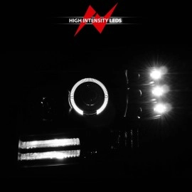 Anzo 111184 - Projector Headlights w/ Halo (Black Housing, Clear Lens)