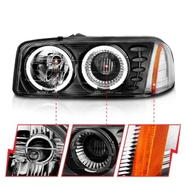 Anzo 111192 - Projector Headlights w/ Halo (Black Housing, Clear Lens)