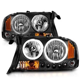 Anzo 111194 - Halo Crystal Headlights (Black Housing, Clear Lens)