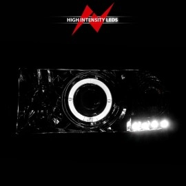 Anzo 111195 - Projector Headlights w/ Halo (Chrome Housing, Clear Lens)