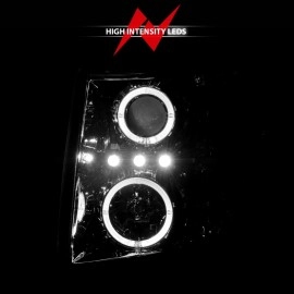 Anzo 111199 - Projector Headlights w/ Halo (Chrome Housing, Clear Lens)