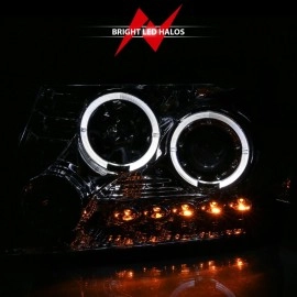 Anzo 111203 - Projector Headlights w/ Halo (Chrome Housing, Clear Lens)