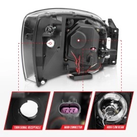 Anzo 111209 - Projector Headlights w/ Halo (Black Housing, Clear Lens)