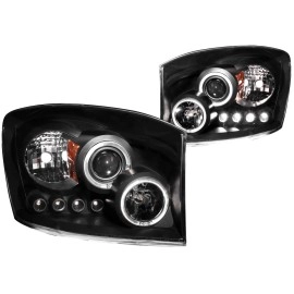 Anzo 111209 - Projector Headlights w/ Halo (Black Housing, Clear Lens)