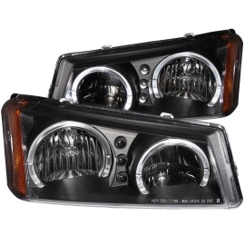 Anzo 111212 - Crystal Headlights w/ Halo (Black Housing, Clear Lens)