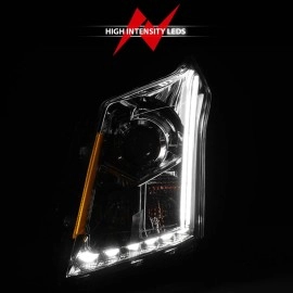 Anzo 111307 - Plank Style Projector Headlights (Chrome Housing, Clear Lens)