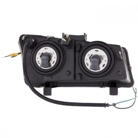 Anzo 111313 - Projector Headlights w/ U-Bar Halo (Chrome Housing, Clear Lens)
