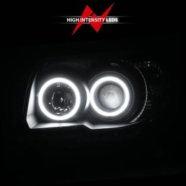Anzo 111320 - Projector Headlights w/ RX Halo (Black Housing, Clear Lens)