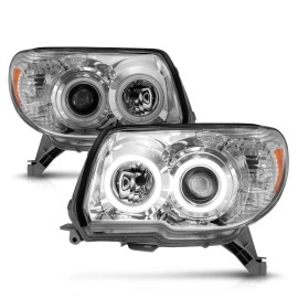Anzo 111321 - Projector Headlights w/ RX Halo (Chrome Housing, Clear Lens)