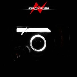 Anzo 111355 - Projector Headlights w/ Halo (Black Housing, Clear Lens)