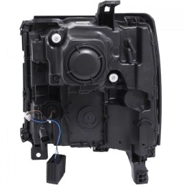 Anzo 111375 - Plank Style Projector Headlights w/ Sequential Turn Signal (Black Housing, Clear Lens)