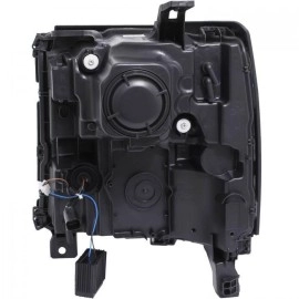 Anzo 111376 - Plank Style Projector Headlights w/ Sequential Turn Signal (Chrome Housing, Clear Lens)