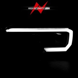 Anzo 111379 - Plank Style Projector Headlights (Black Housing, Clear Lens)