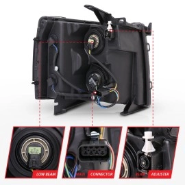 Anzo 111393 - Crystal Headlights (Black Housing, Clear Lens)