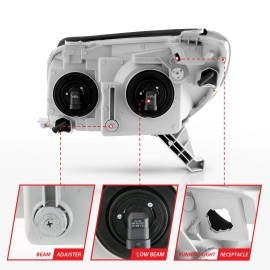 Anzo 111394 - Crystal Headlights (Black Housing, Clear Lens)