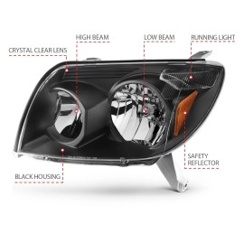 Anzo 111394 - Crystal Headlights (Black Housing, Clear Lens)