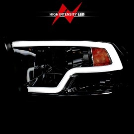 Anzo 111405 - Plank Style Projector Headlights (Chrome Housing, Clear Lens)