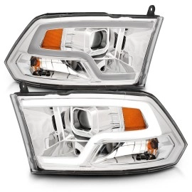 Anzo 111405 - Plank Style Projector Headlights (Chrome Housing, Clear Lens)