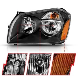 Anzo 111425 - Crystal Headlights (Black Housing, Clear Lens)