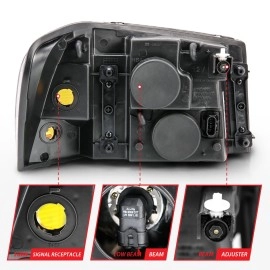 Anzo 111429 - Crystal Headlights (Black Housing, Clear Lens)