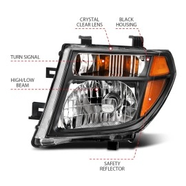 Anzo 111434 - Crystal Headlights (Black Housing, Clear Lens)