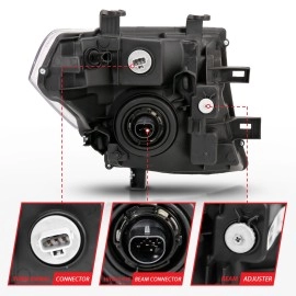 Anzo 111434 - Crystal Headlights (Black Housing, Clear Lens)