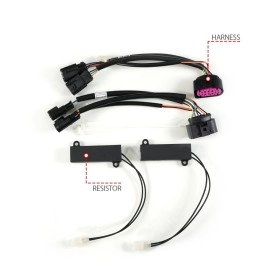 Anzo 111439 - Plank Style Projector Headlights w/ Switchback Lights (Black Housing, Clear Lens)