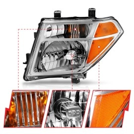 Anzo 111463 - Crystal OE Style Headlights (Chrome Housing, Clear Lens)