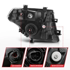 Anzo 111463 - Crystal OE Style Headlights (Chrome Housing, Clear Lens)