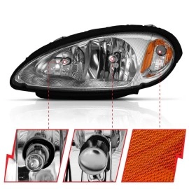 Anzo 111472 - Crystal OE Style Headlights (Chrome Housing, Clear Lens)