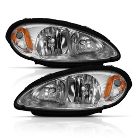 Anzo 111472 - Crystal OE Style Headlights (Chrome Housing, Clear Lens)